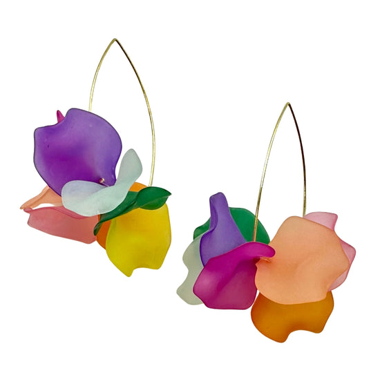 In Bloom Drop Earrings - Multicolor