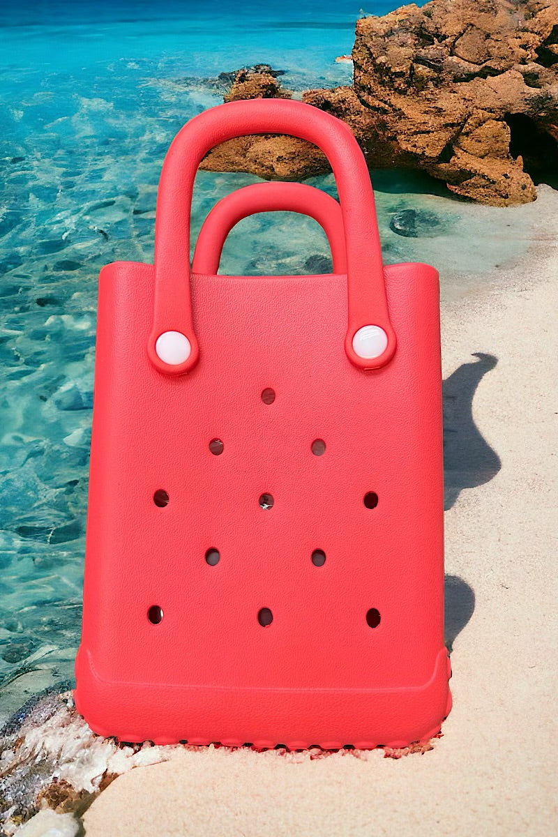 Mini Beach Bag - Red