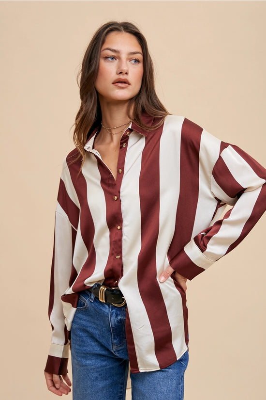 Bold Choice Blouse - Burgundy