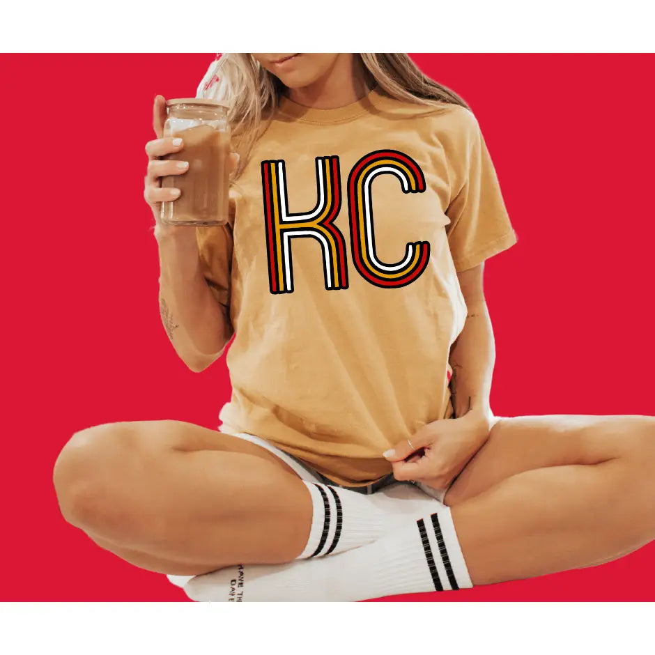 Retro KC Tee-Mustard
