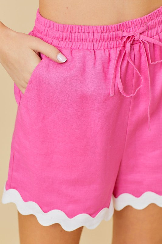 Bora Bora Shorts - Pink/White