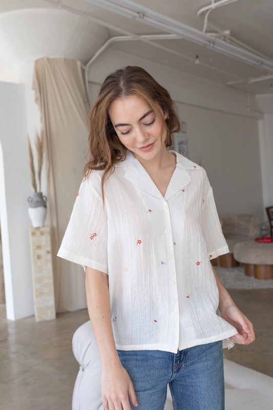 Lottie Embroidered Blouse