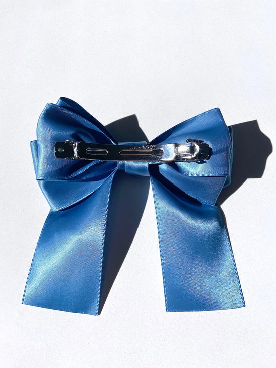 Load image into Gallery viewer, Isabella Big Satin Bow Clip
