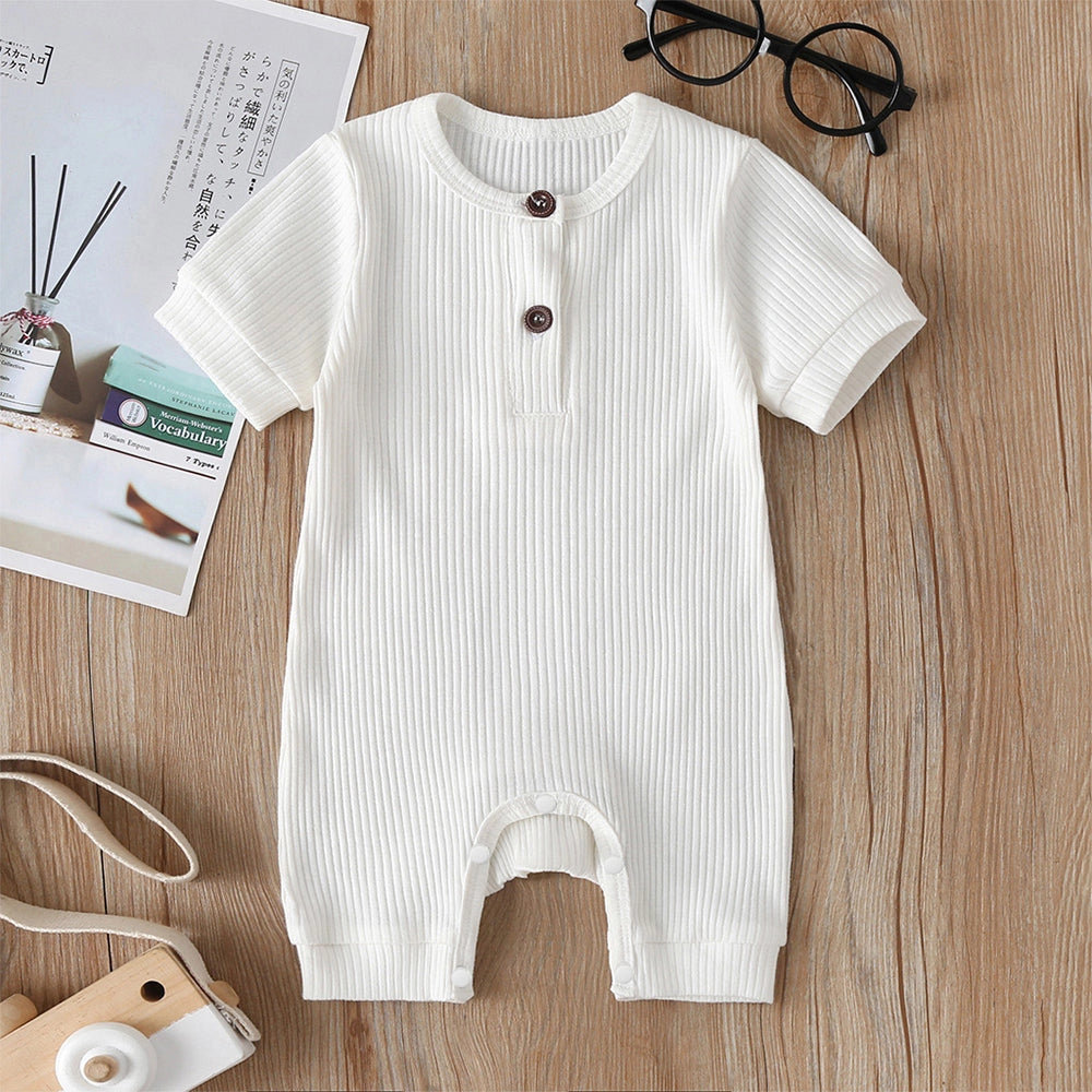 Baby Knit Romper - Off White