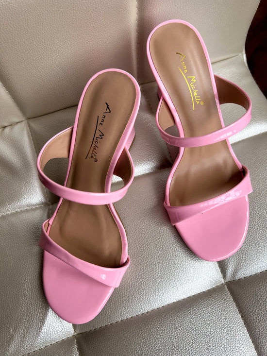 Bridget Strappy Heel - Bubblegum Pink