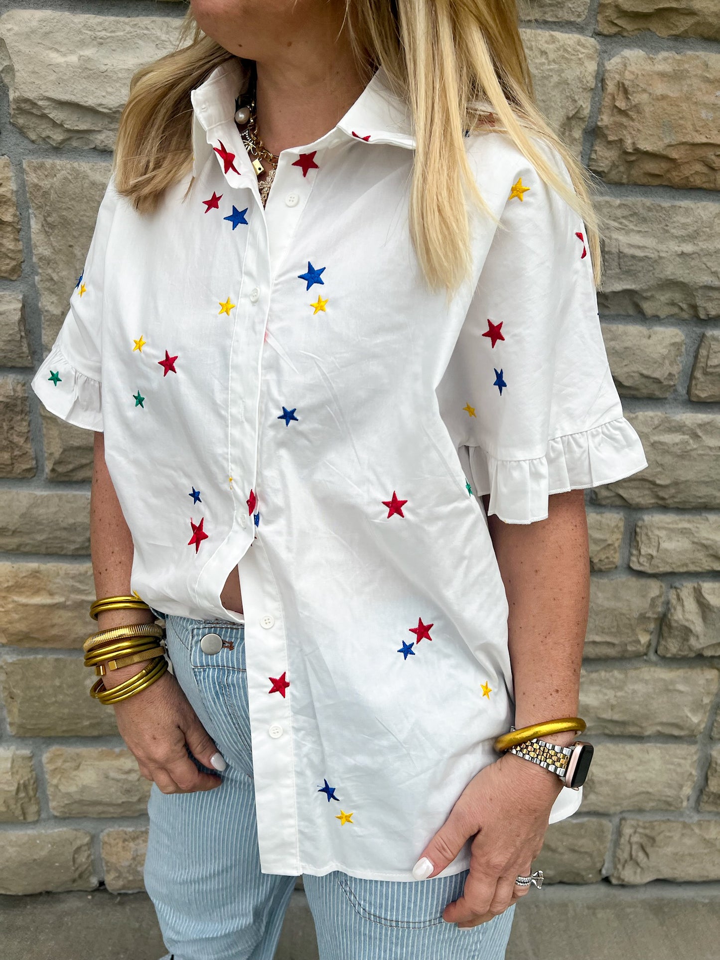 Starry-Eyed Multicolor Top