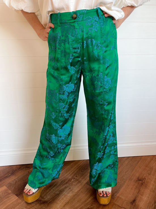 FRNCH: Zita Pants - Emerald