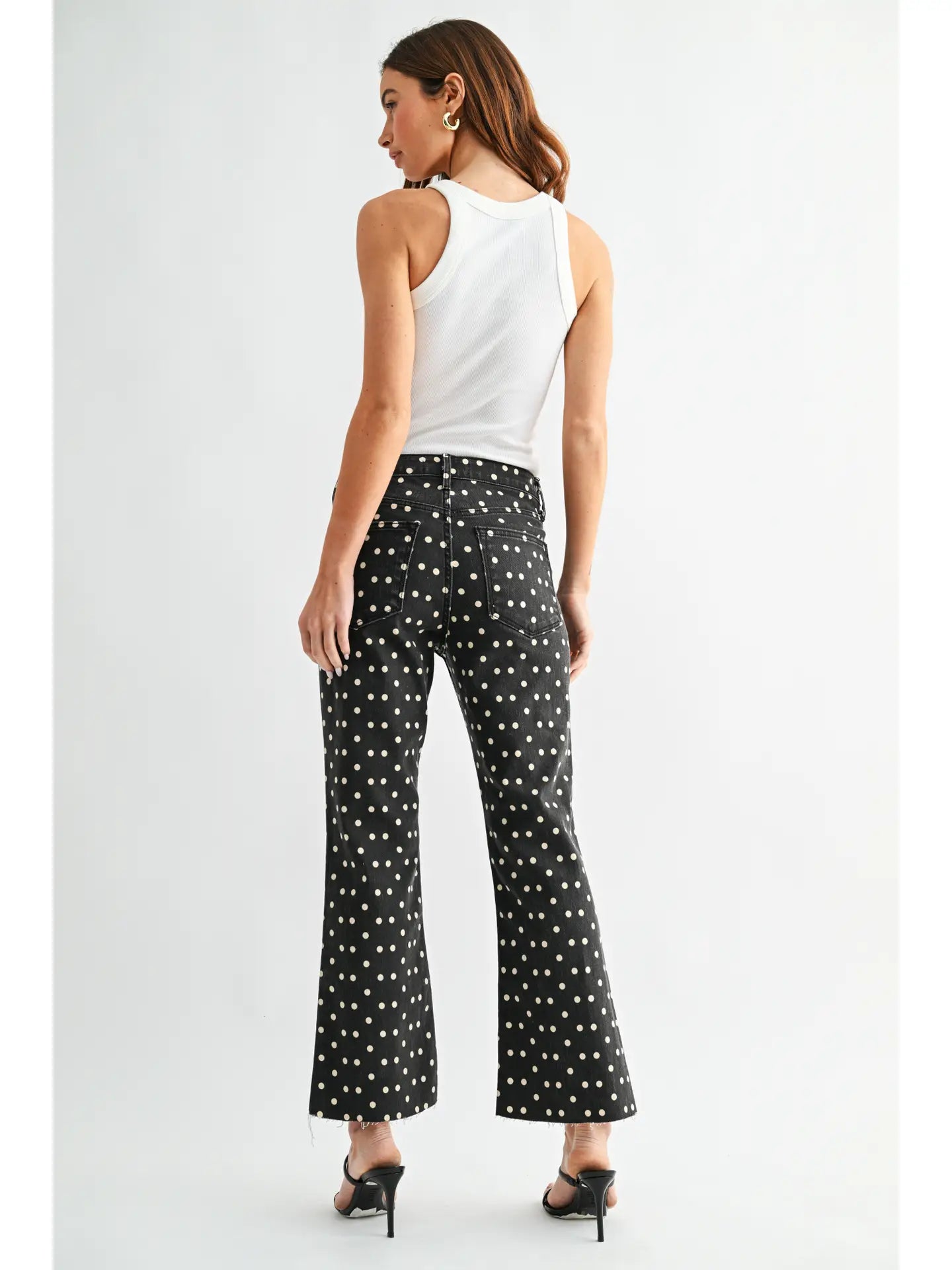 Dotty Game Day Jeans-Black