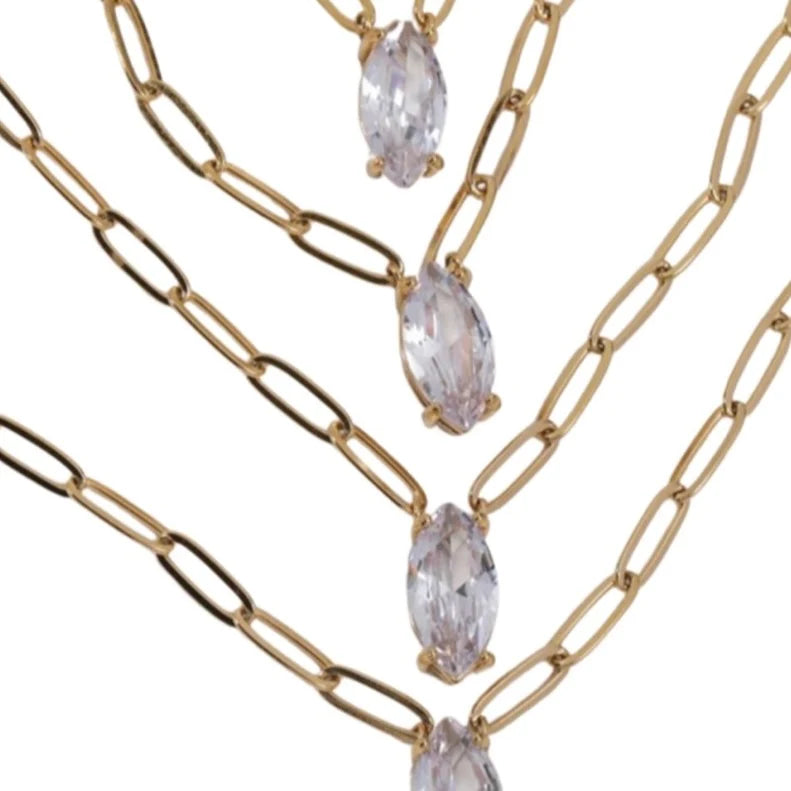 CSP: Gold + Diamond Pendant Necklace