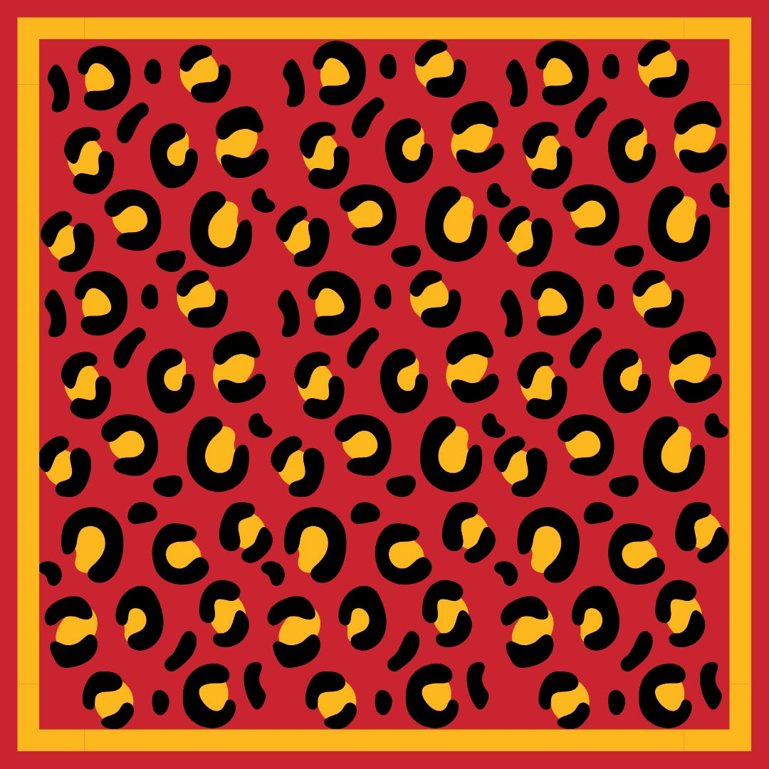 Leopard KC Silky Bandana Scarf