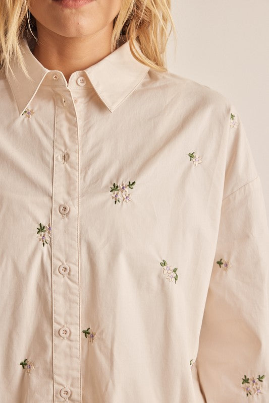 Sunshine + Daisies Embroidered Top