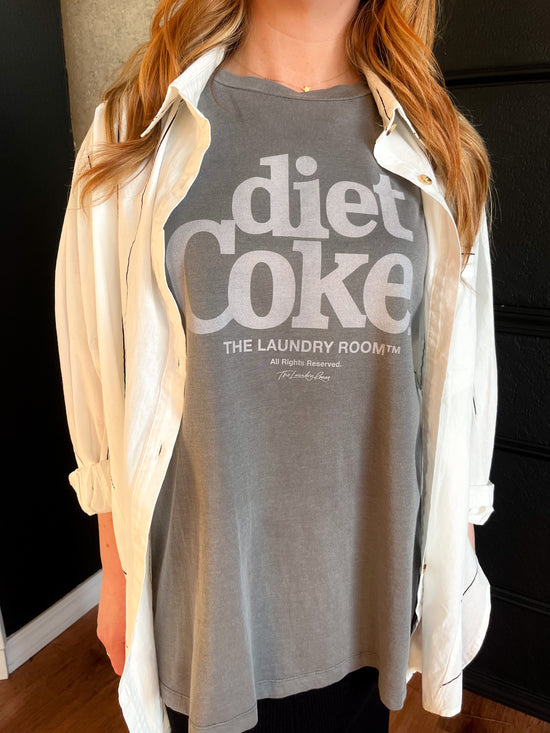 The Laundry Room: Diet Coke Baby Tee - Black Snow