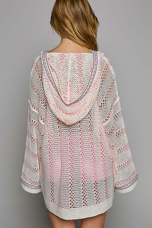 Malibu Beachin Sweater-Pink