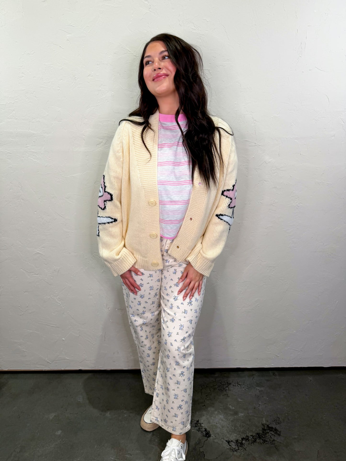 Orchid Oversized Cardigan-One Size