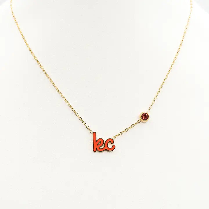 KC Script Charm Necklace