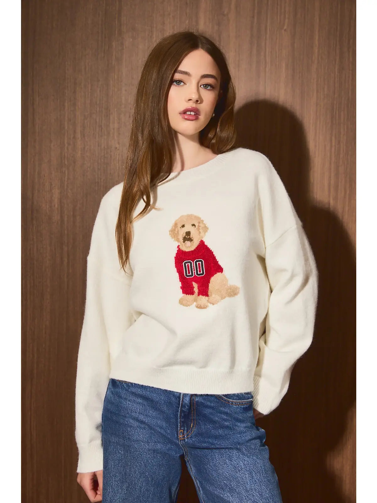 Touchdown Dog Sweater-Red