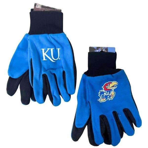 Kansas Jayhawks Gloves - Team Grip Gloves - Styles And Color