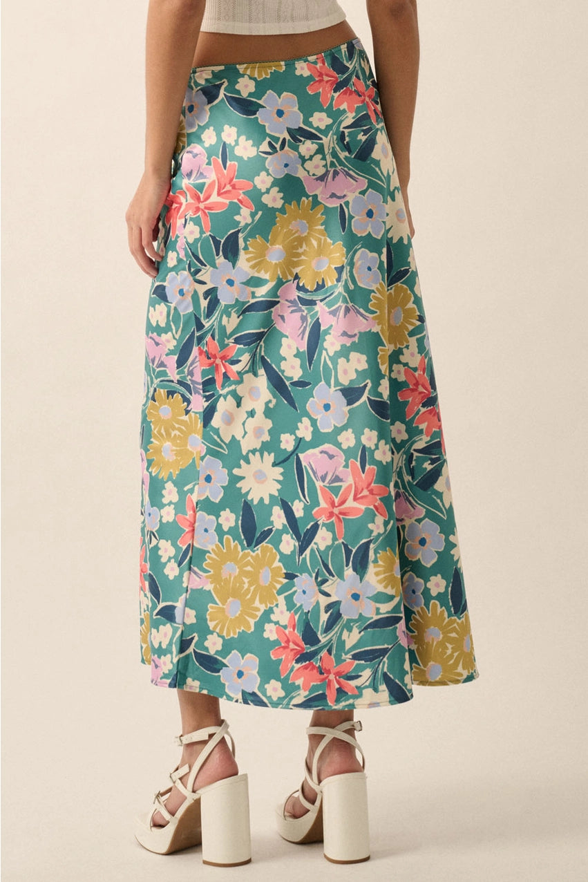 Getaway Floral Midi Skirt