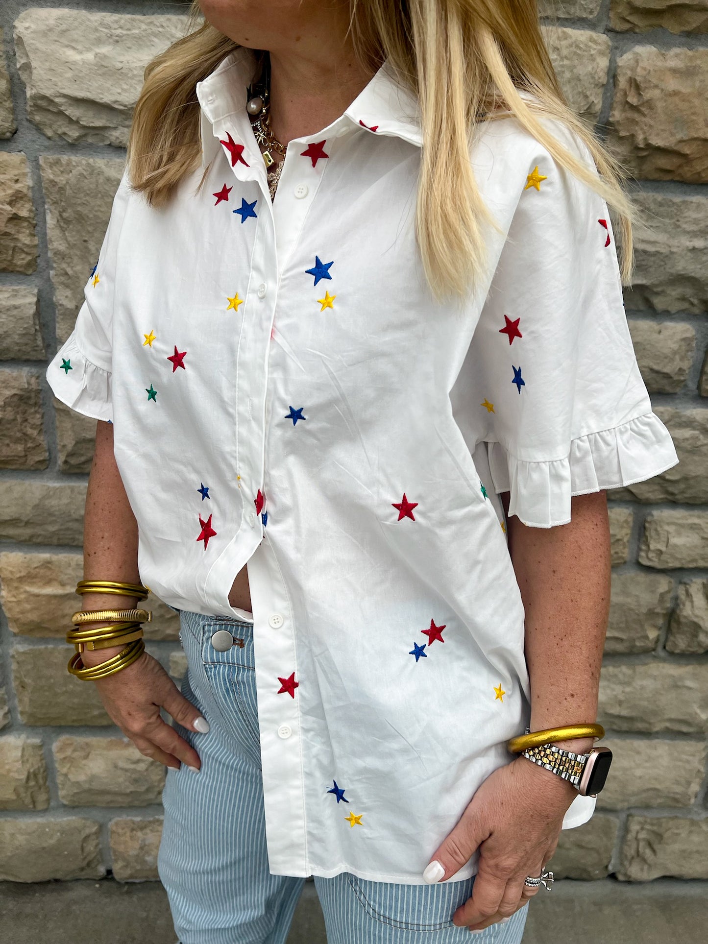 Starry-Eyed Multicolor Top