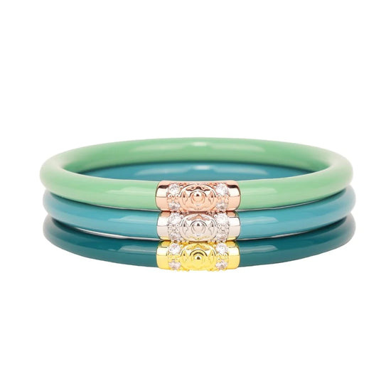 Load image into Gallery viewer, BuDhaGirl Three Kings All-Weather Bangles-Fjord
