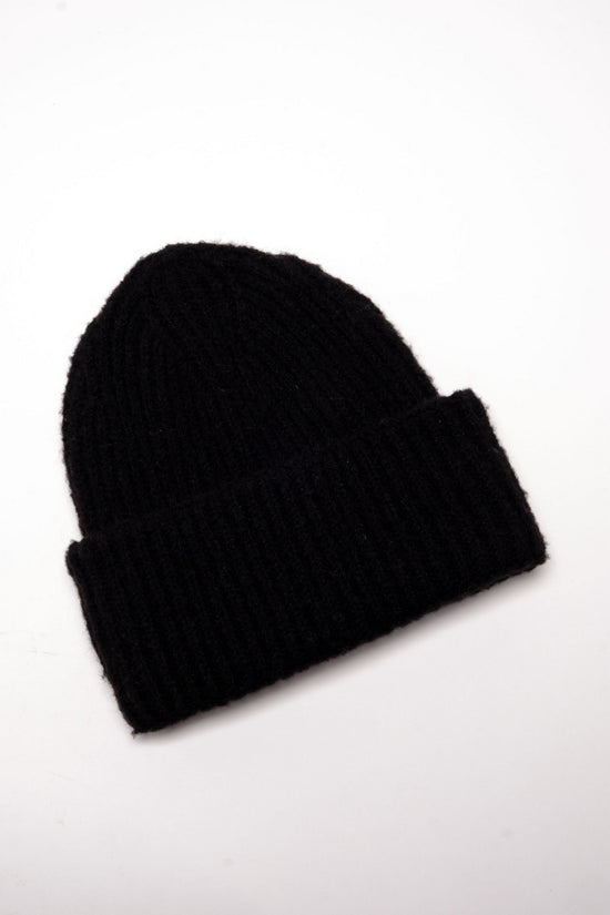 Load image into Gallery viewer, Free People: Harbor Marled Ribbed Beanie - Black
