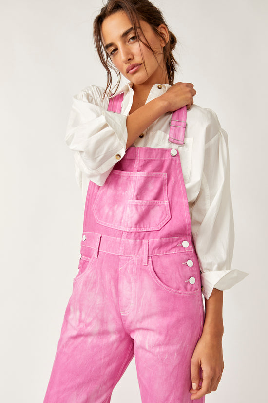 Free People: Ziggy Denim Overall - Electric Bouquet