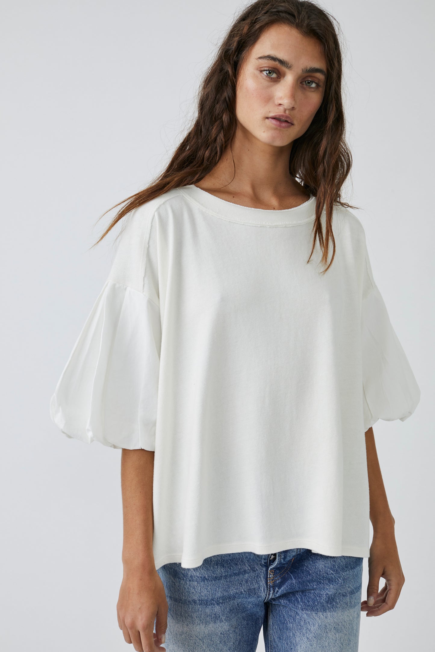 Load image into Gallery viewer, Free People: Blossom Tee - Optic White
