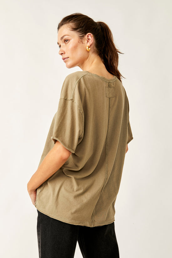 Load image into Gallery viewer, Free People: Nina Tee - Olive Stone
