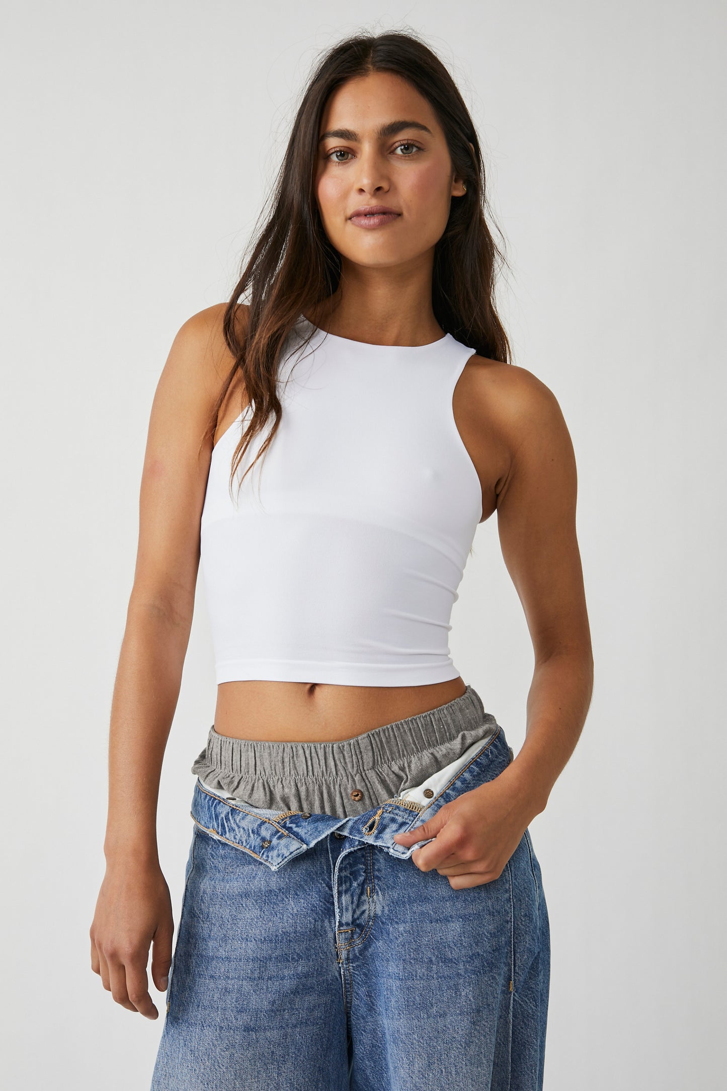 Free People: Clean Lines Cami - White