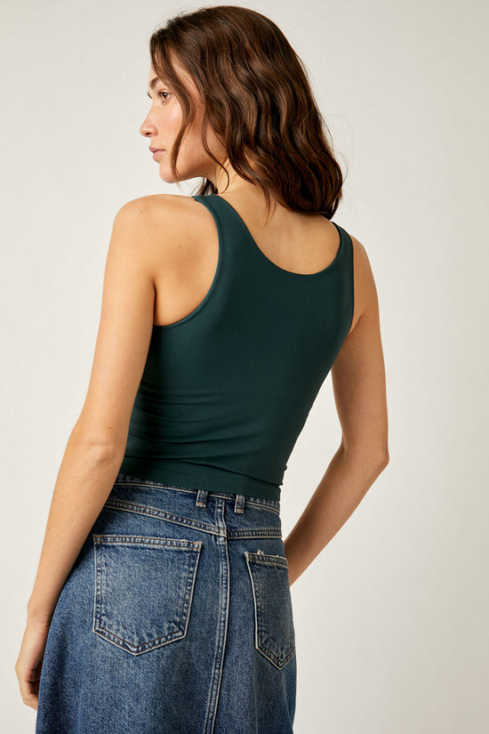 Free People: Clean Lines Cami - Forest Pool