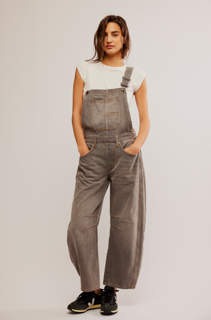 Free People: Good Luck Overall - Archive Gray