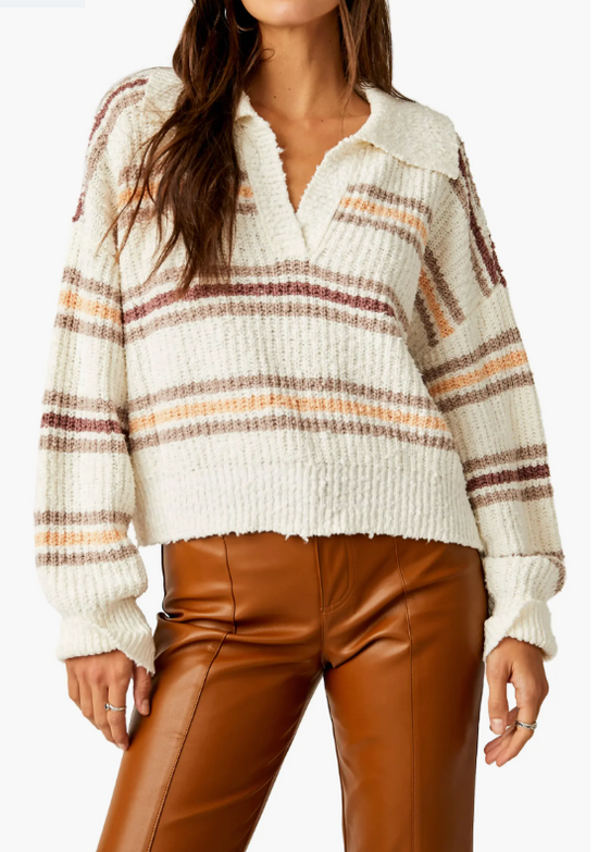 Load image into Gallery viewer, Free People: Kennedy Pullover - Ivory Oak
