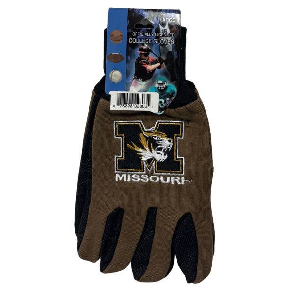 Missouri Tigers Gloves - Utility Style Embroidered Logo
