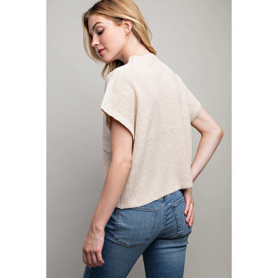 Load image into Gallery viewer, Freya Sweater Top -Cream
