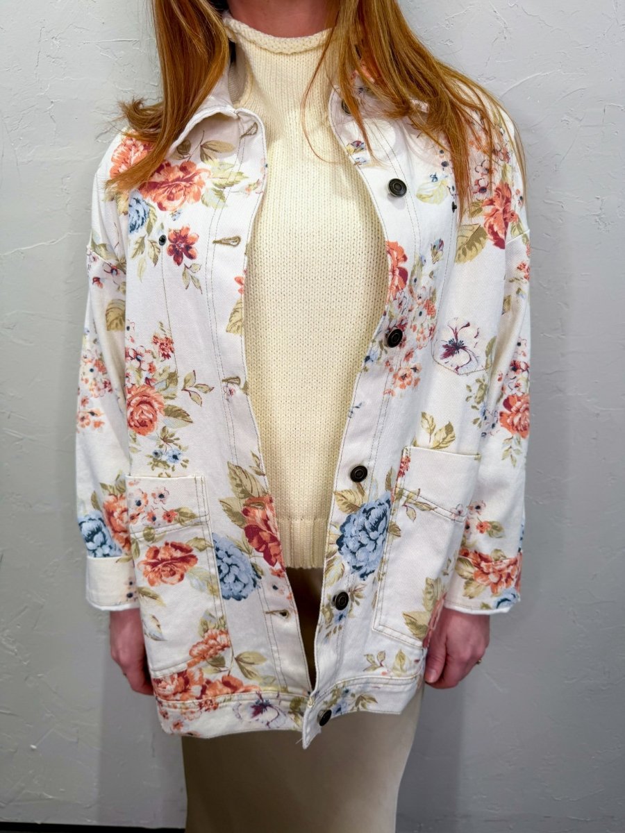Ainsley Floral Jacket - Revel Boutique