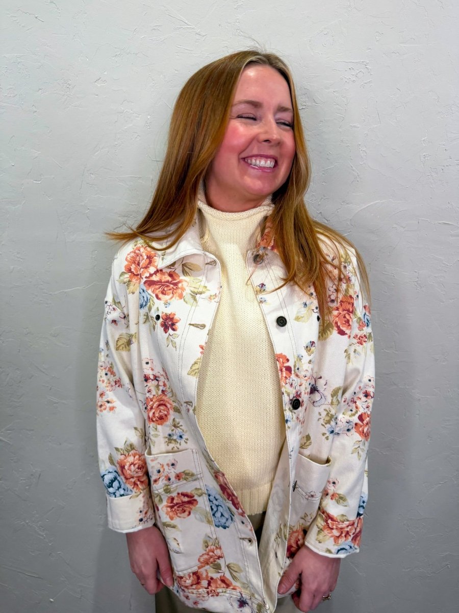 Ainsley Floral Jacket - Revel Boutique