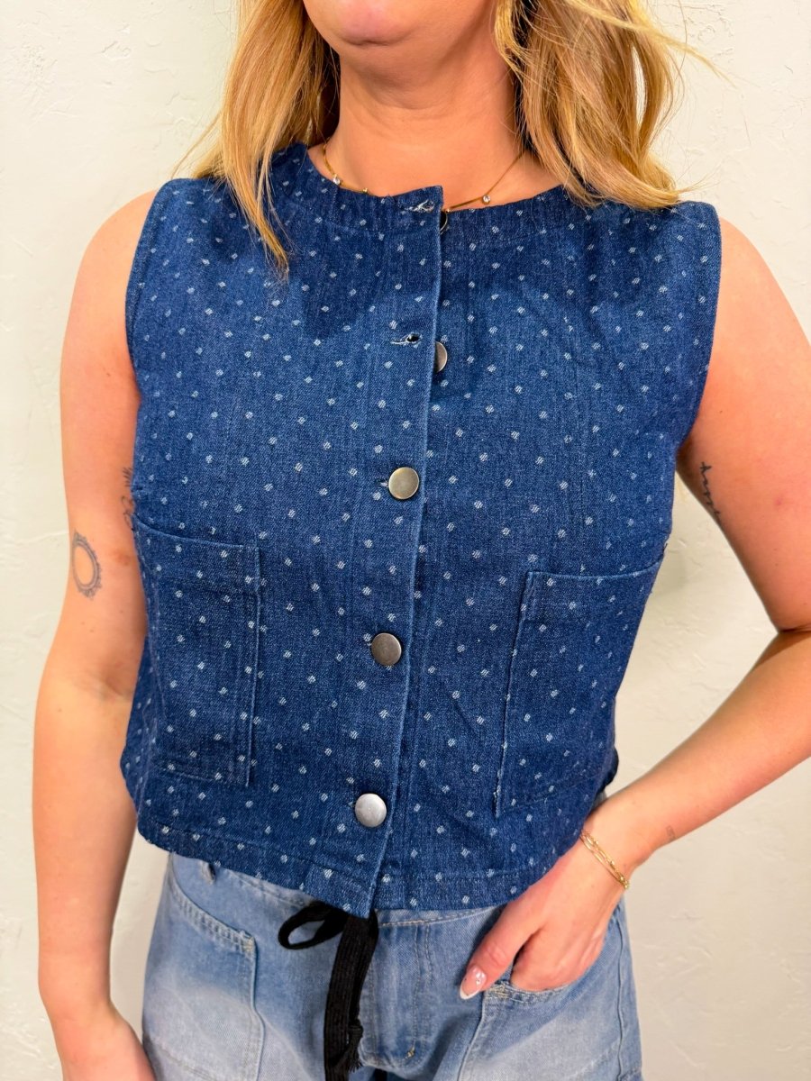 Amber Polkadot Crop - Revel Boutique