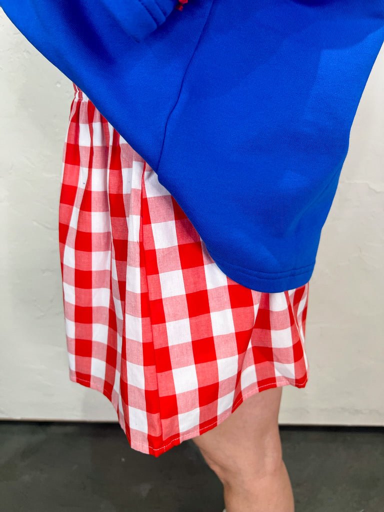 Annie Check Skirt - Revel Boutique