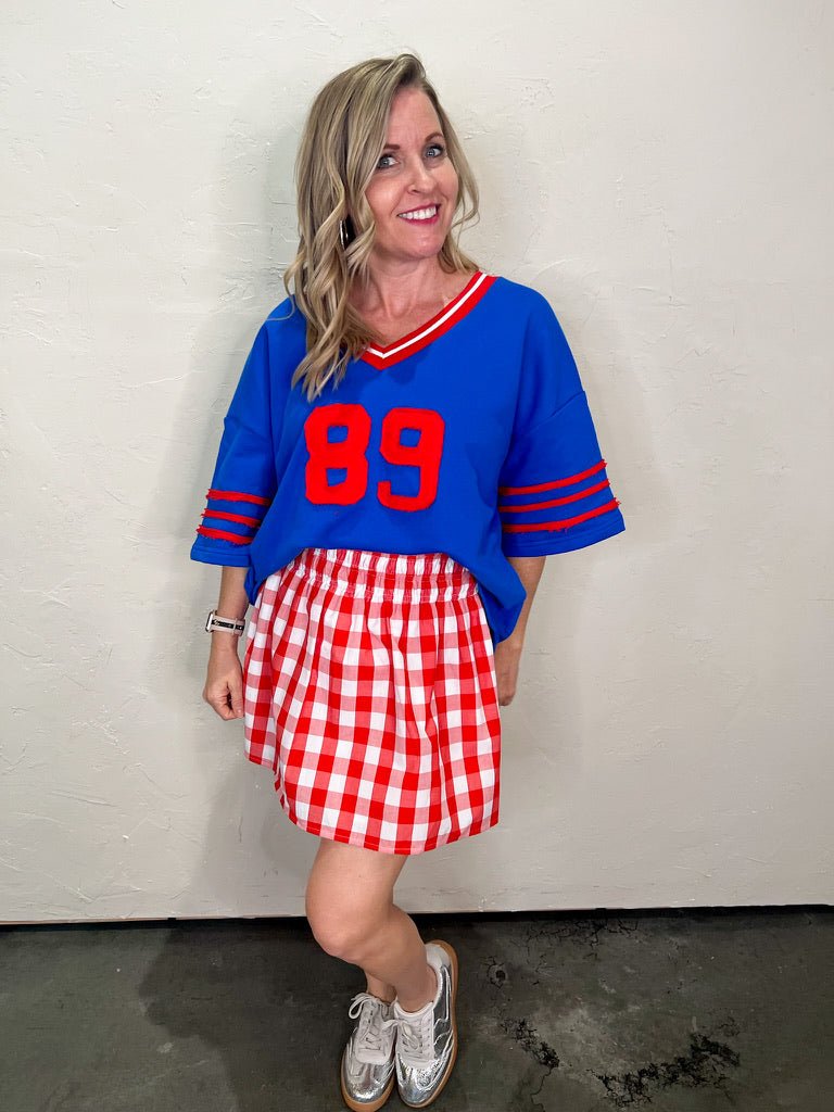 Annie Check Skirt - Revel Boutique