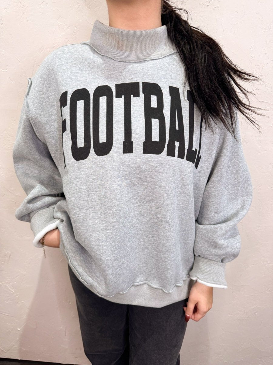 Artisan Football/Gameday Reversible Mockneck - Revel Boutique