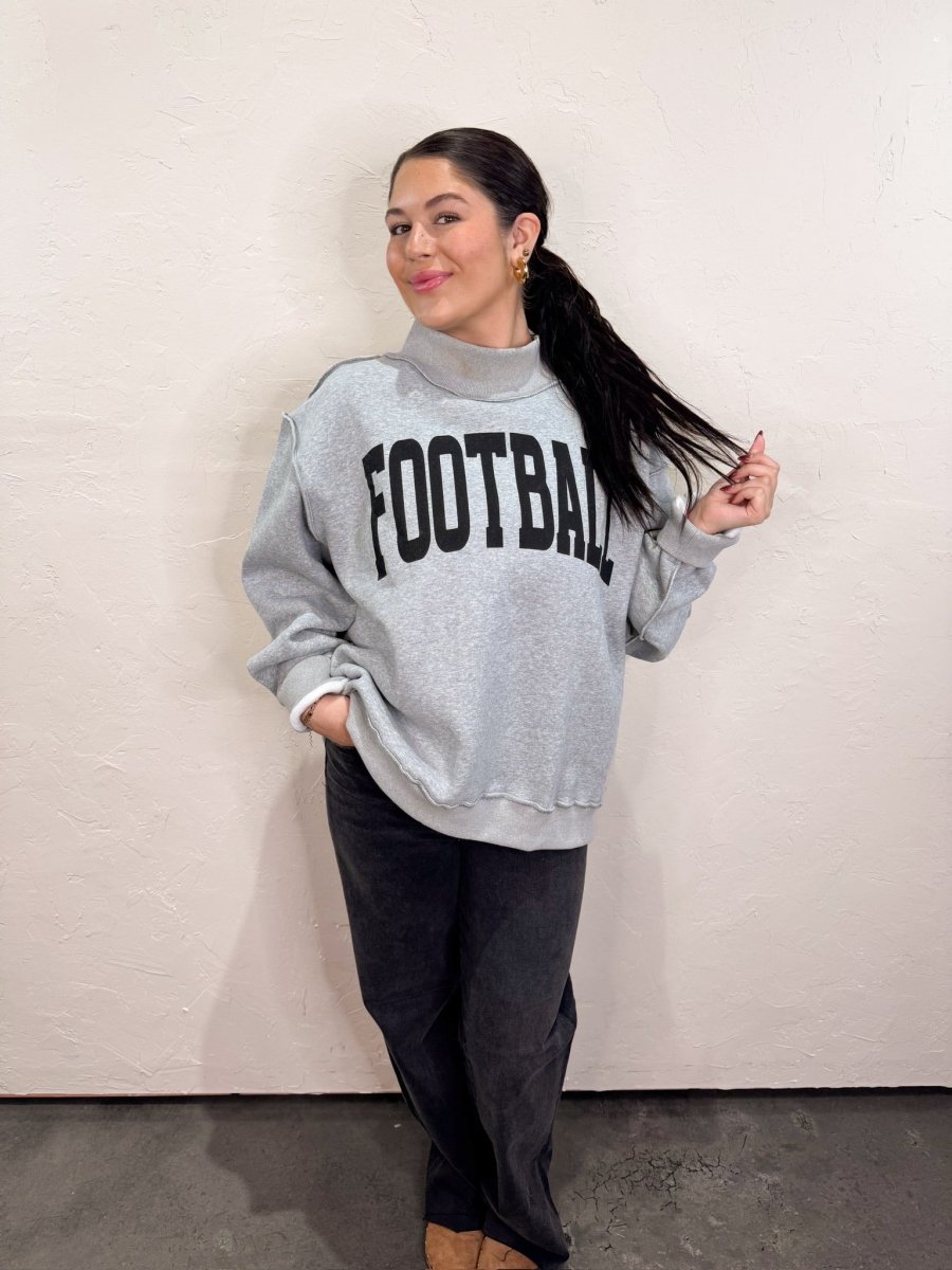 Artisan Football/Gameday Reversible Mockneck - Revel Boutique