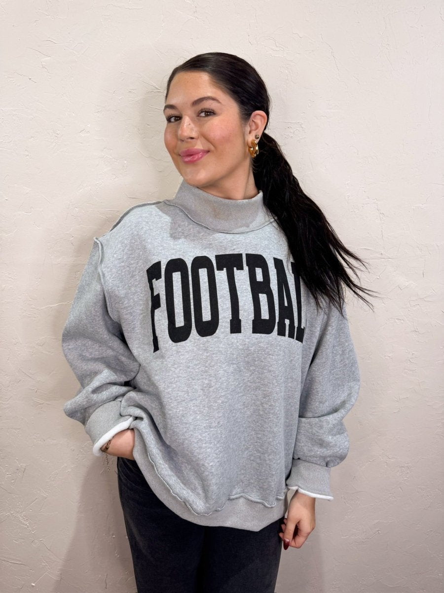 Artisan Football/Gameday Reversible Mockneck - Revel Boutique