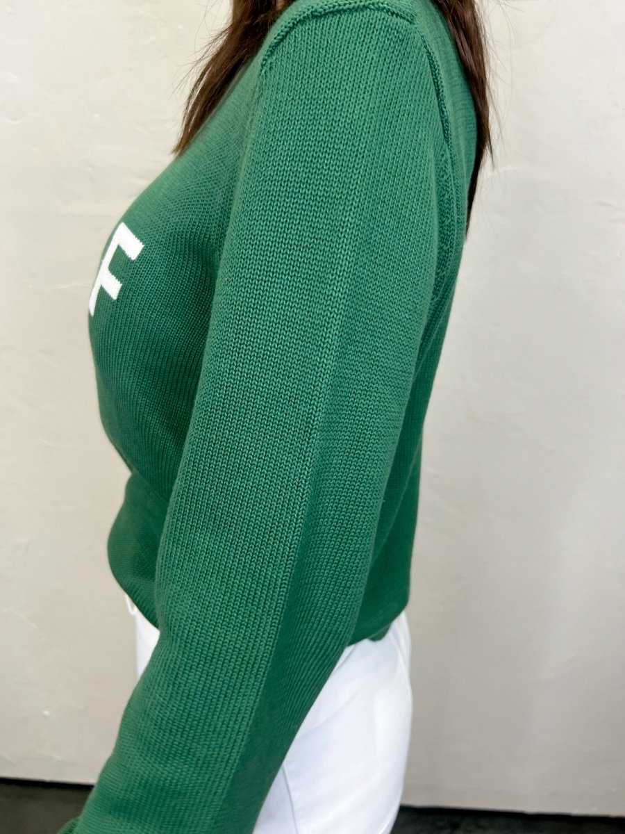 Artisan Golf Hand - Knit Sweater - Green - Revel Boutique