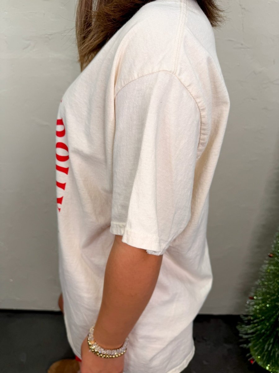 Artisan Holly Dolly Christmas Tee - Revel Boutique