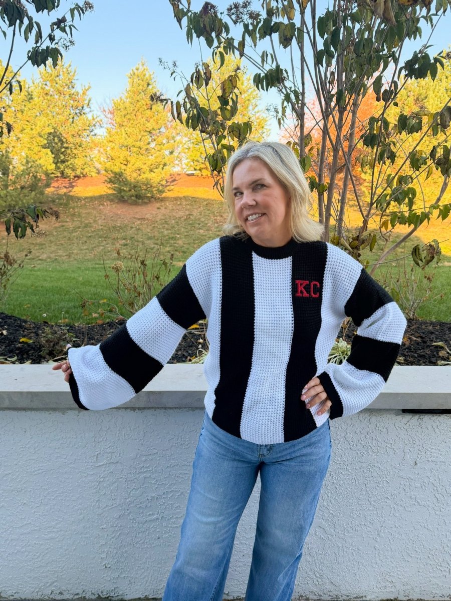 Artisan KC Britt Striped Sweater - Revel Boutique