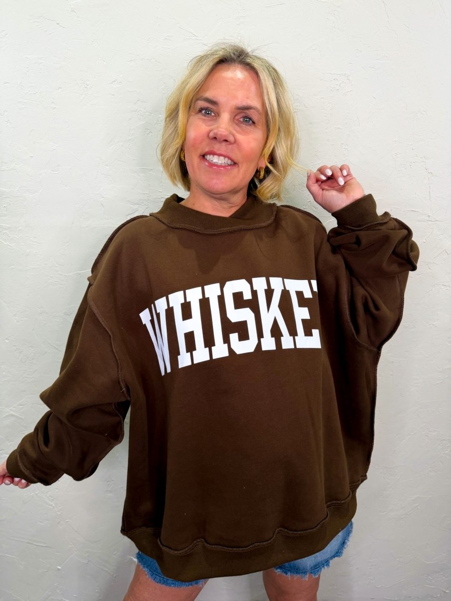 Artisan Whiskey Reversible Mock Neck - Revel Boutique