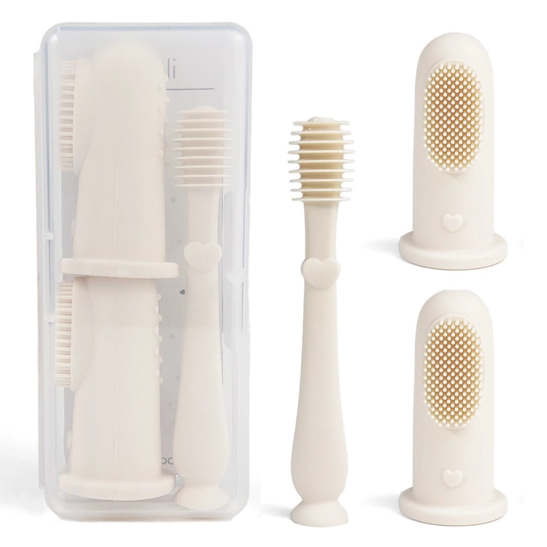 Baby Finger Toothbrush Set - Ivory - Revel Boutique
