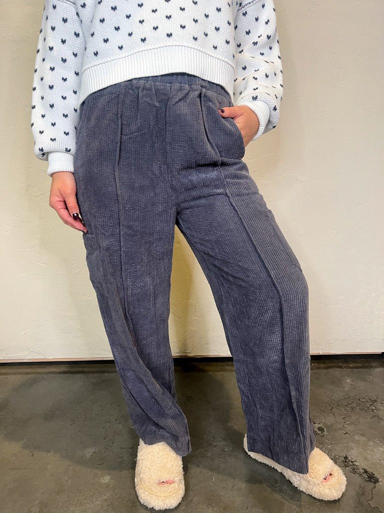Balancing Act Corded Pants - Revel Boutique