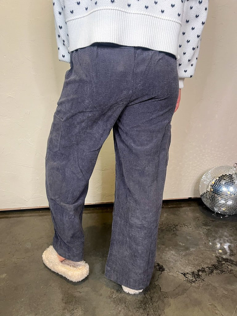 Balancing Act Corded Pants - Revel Boutique