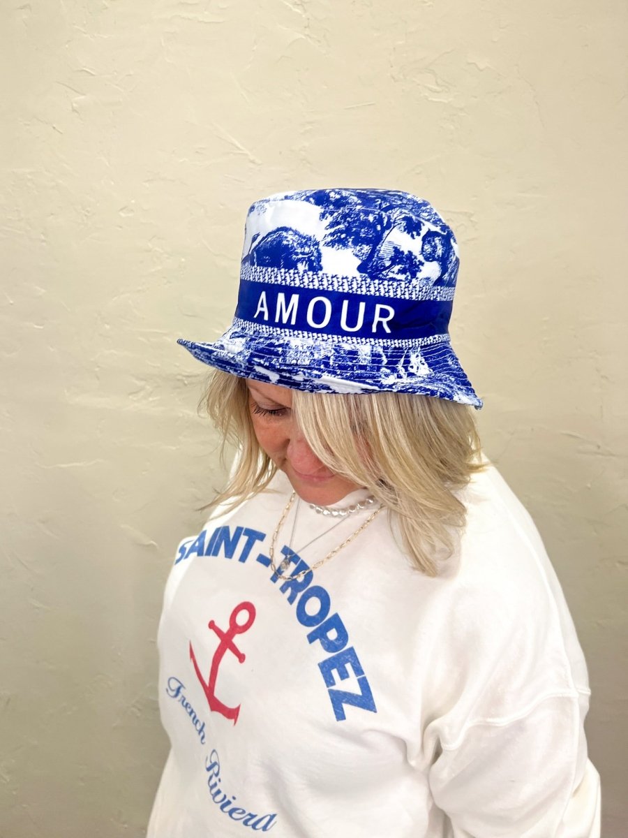 Bali Luxe Bucket Hat - Navy - Revel Boutique